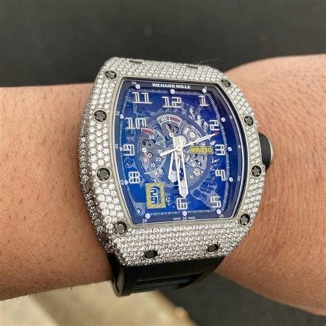 richard mille iced out|fully iced out watches.